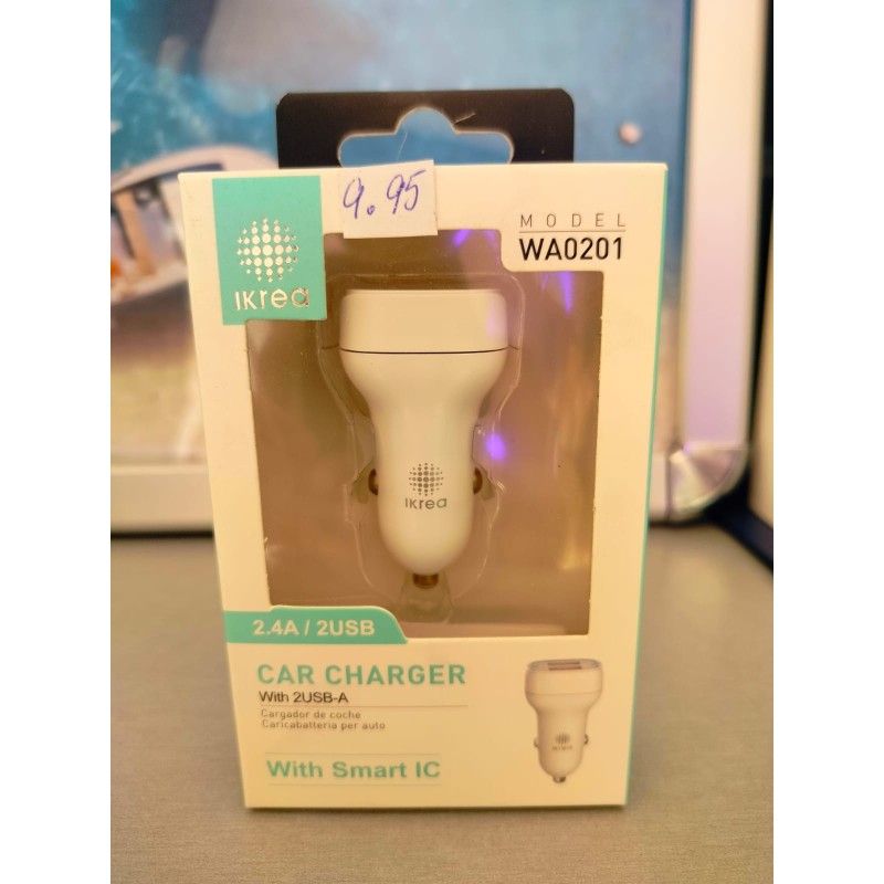 CARGADOR COCHE  2 USB